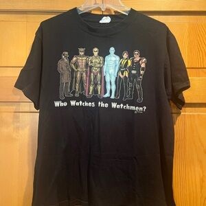 Who Watches the Watchmen? Black Shirt Clothing